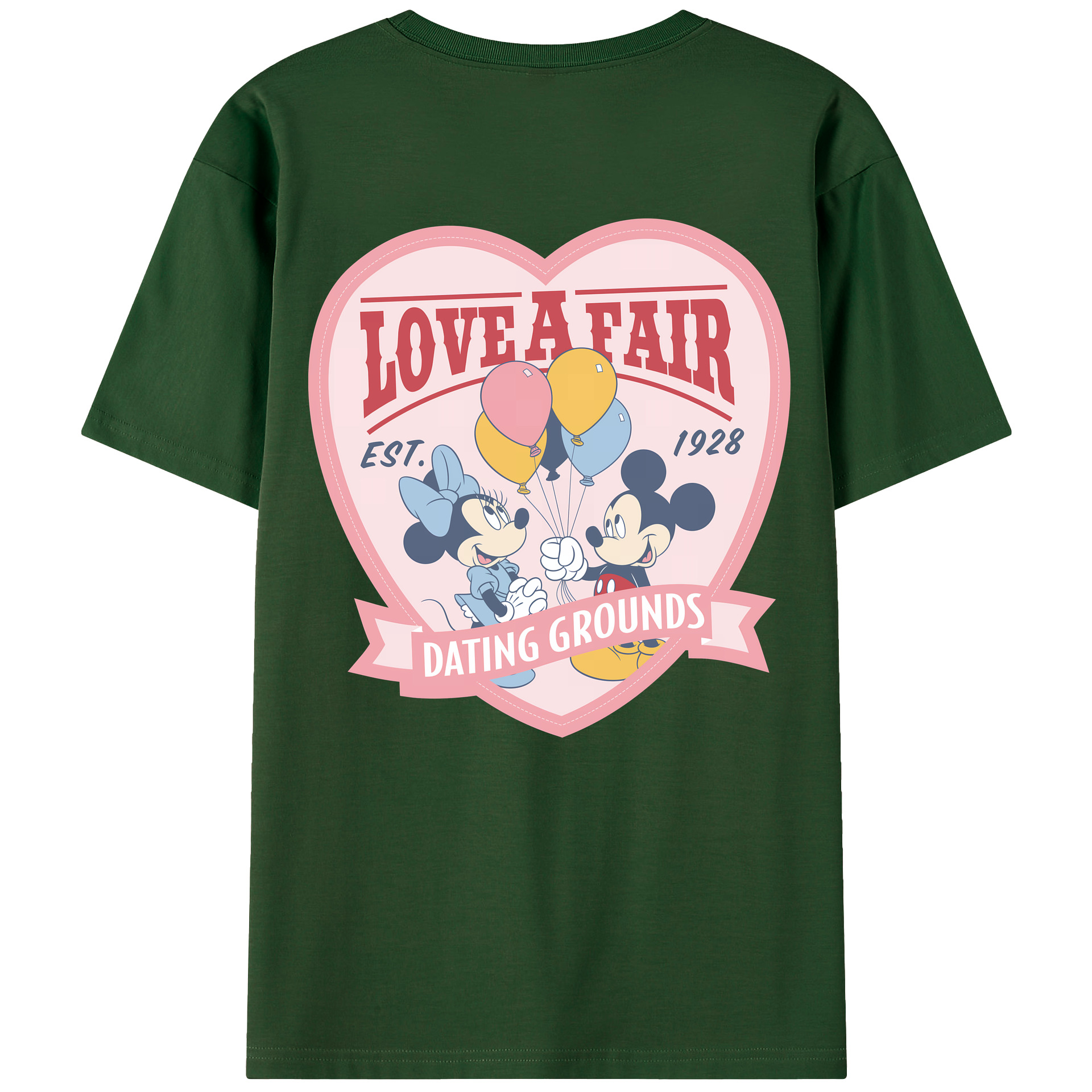 （画像用） ミッキーマウス Mickey Mouse 綿100％半袖Tシャツ（背面プリント）